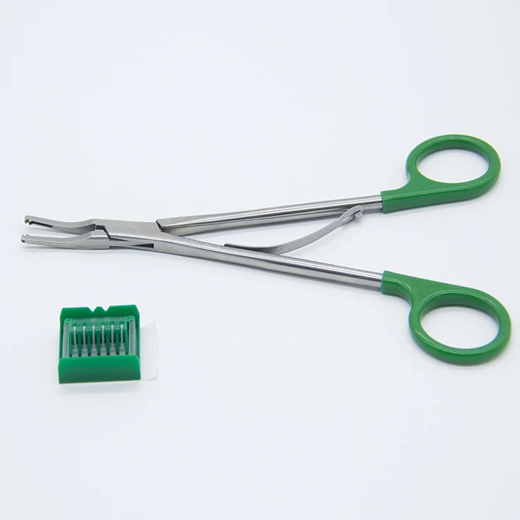 Aplicador de clipe de polímero cirúrgico laparoscópico sem clipe