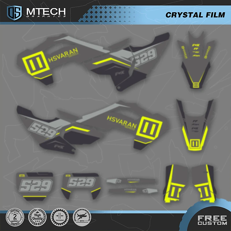 DSMTECH  For Husqvarna 2023 2024 TC FC 2024 2025 TE FE 125-450cc Motorcycle Graphics Decals Stickers Kits 007