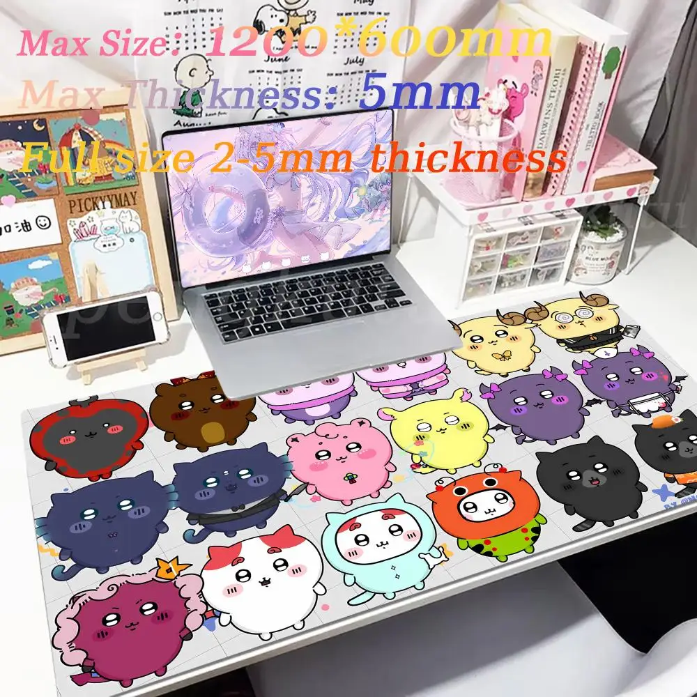 900x400 XXL Gaming C_chiikawaes Holiday gifts mats PC gamers Mouse Pad Non-Slip Rubber Edge locking Desk Mousemat