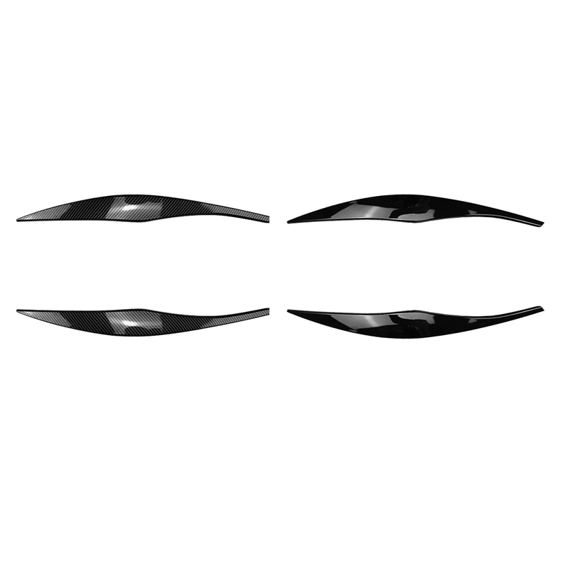 

For BMW 3-Series E90 E91 320I 330I 2005-2012 Front Headlight Cover Garnish Strip Eyebrow Cover Trim Sticker