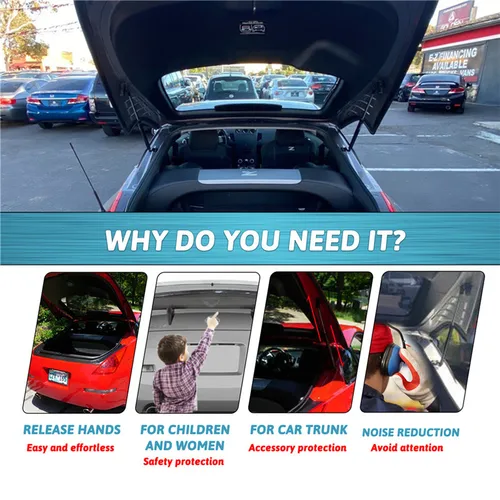 Imagen 2 del producto 2 unids/set soportes de elevación de Gas para maletero puntales de varilla para Nissan 350Z 35th 2003 2004 2005 2006 2007 2008 2009 accesorios de coche