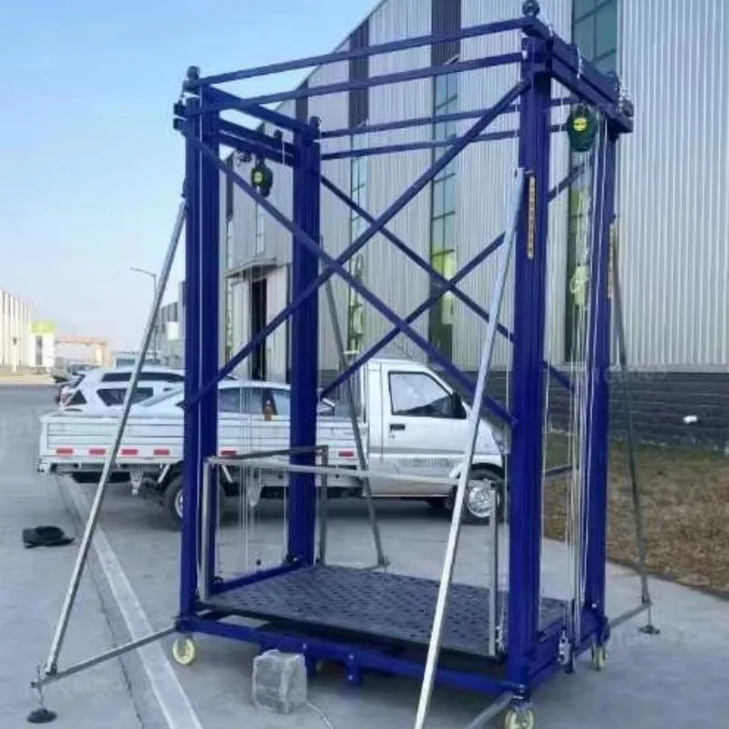 

High load-bearing mobile Electric Scissor Lift Scaffold Platforms 300kg 500kg Electric Lifting Ladders scaffoldings 2-6 Meters