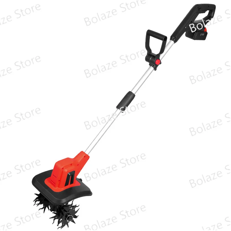 Handheld Lithium Battery Micro Tiller, Weeding and Loosening Artifact, Small Tiller Plower Electric Hoe Rotary Tiller