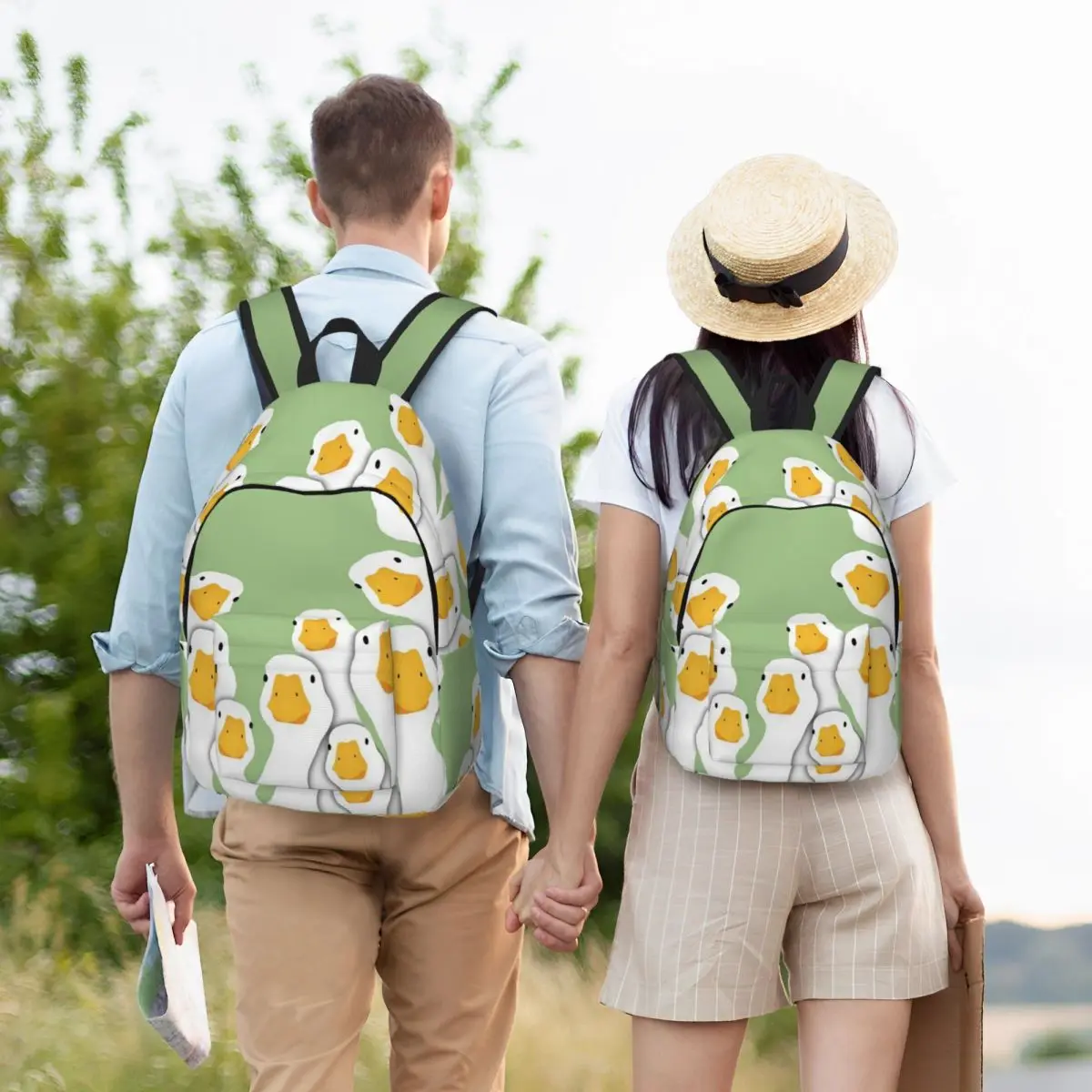 Cartoon Popular Goose Animal Backpack Hot Sale Daypack Large Capacity Children BookBag School Bag Shoulder Bags for Men Women