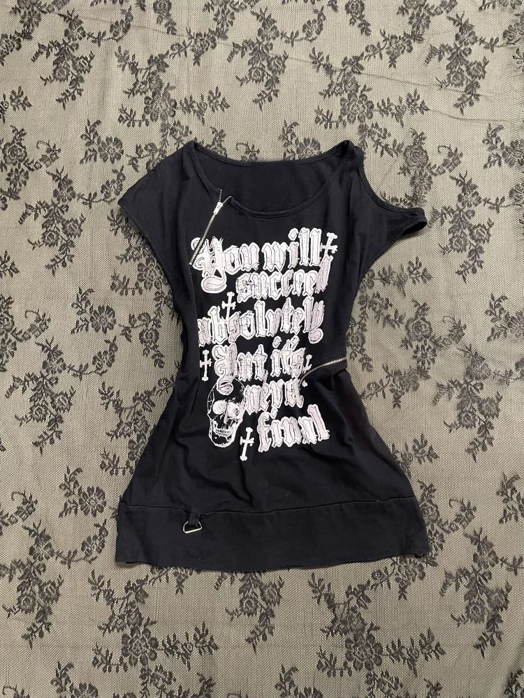 

Готическая роза, оригинальная американская ретро высококачественная футболка для похудения с принтом Bla, уникальный дизайн, повседневная смесь хлопка Sle ort Sve