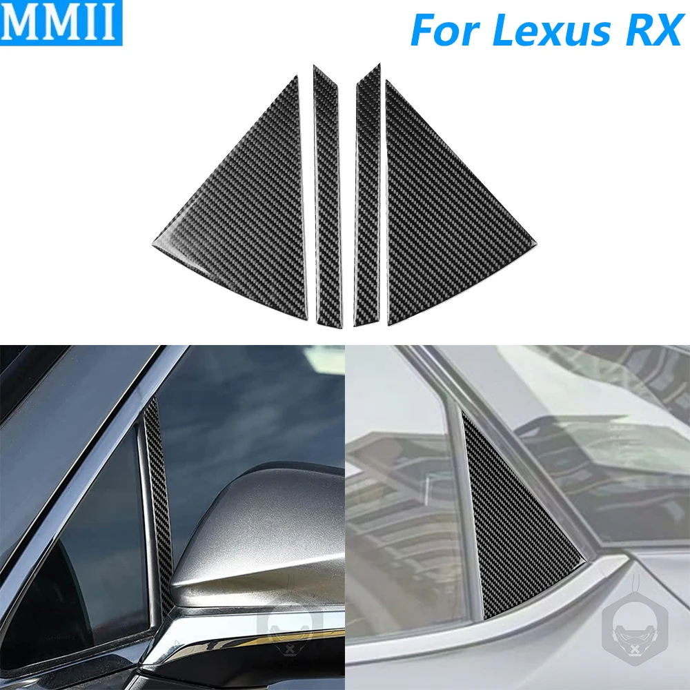 

Для Lexus RX RX300 RX350h RX500h 2023-2026 передняя дверь из углеродного волокна, задняя дверь, крышка C-подставки, автомобильные аксессуары, наклейка