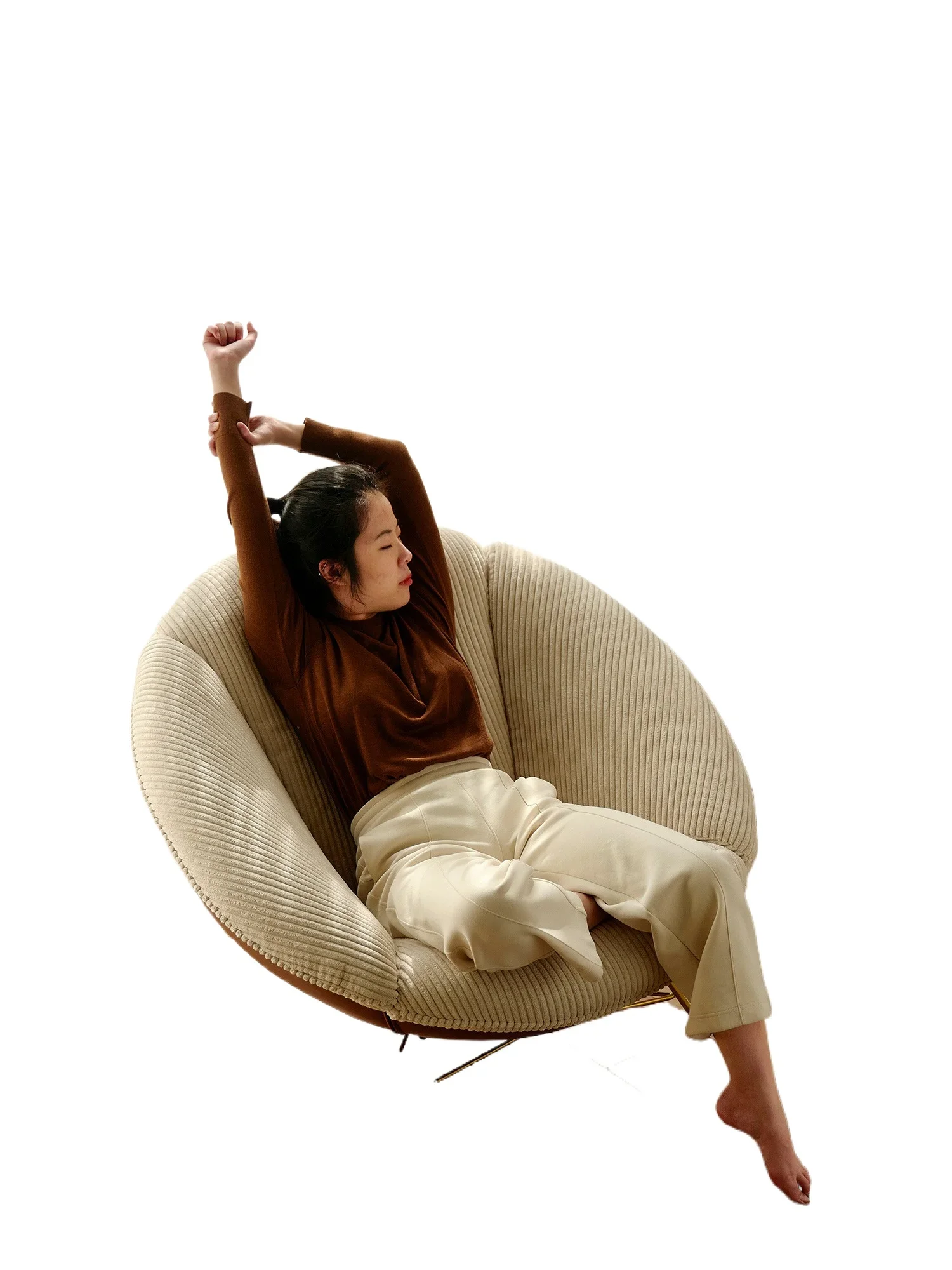 Petal sofa rocking chair lazy sofa living room balcony carefree leisure eggshell chair