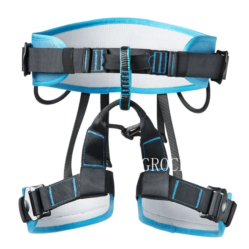 Outdoor Half Body Climbing Safety Belt Rock Climbing Harness Aerial Work Abseiling Engineering Protection Safety Strap Adults