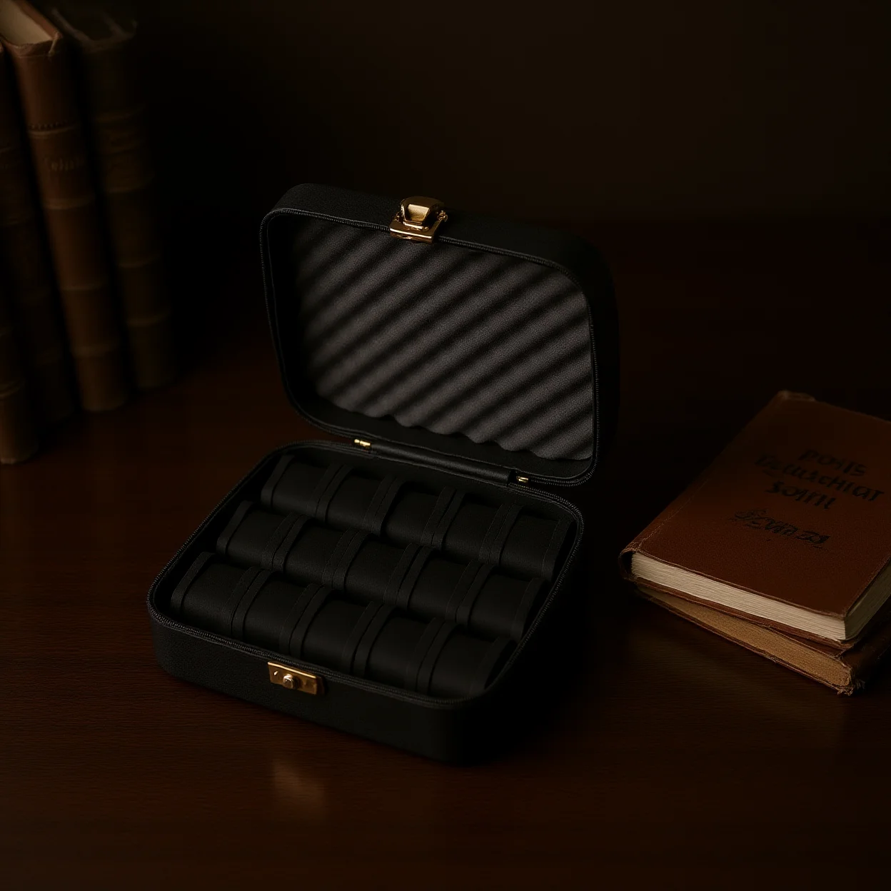 Portable Watch Box High-Quality Scratch-Resistant Watch Case 15-Slot Watch Organizer Scratch-Resistant For Home Storage Travel