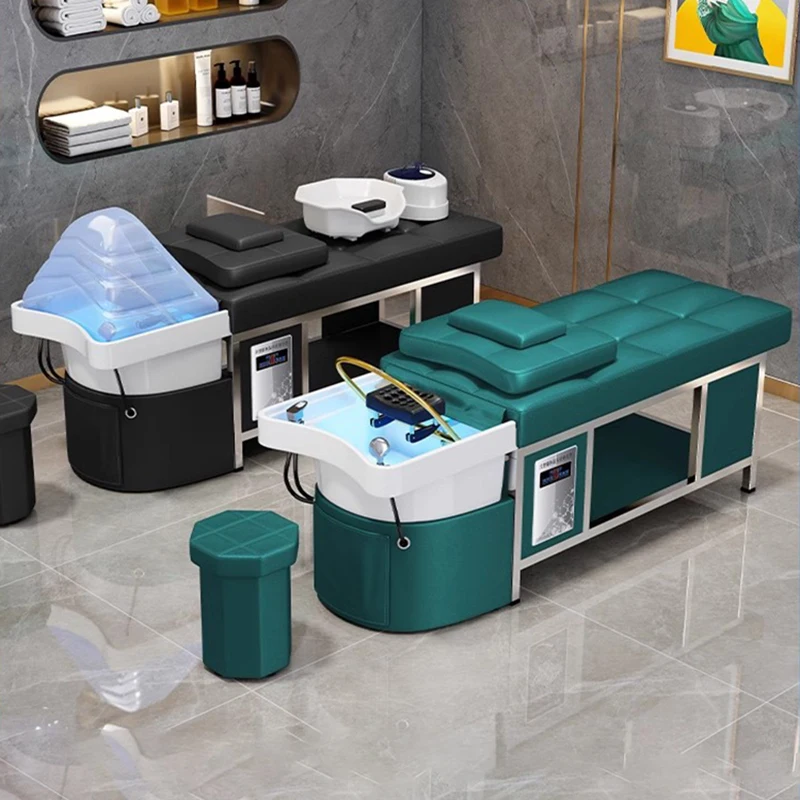 

Single Sleeping Water Bed Washing Hair Chairs Beauty Salon Hydraulic Spa Hairdresser Washbasin Cama Abatible Hairdressing