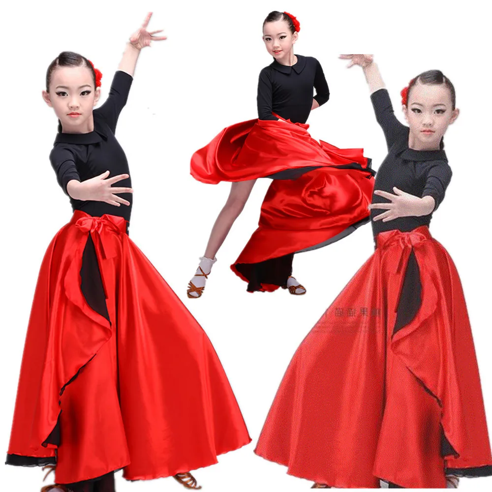 Nueva capa de torero para espectáculos, ropa de actuación infantil, ropa de práctica de danza para hombres y mujeres, de doble propósito.