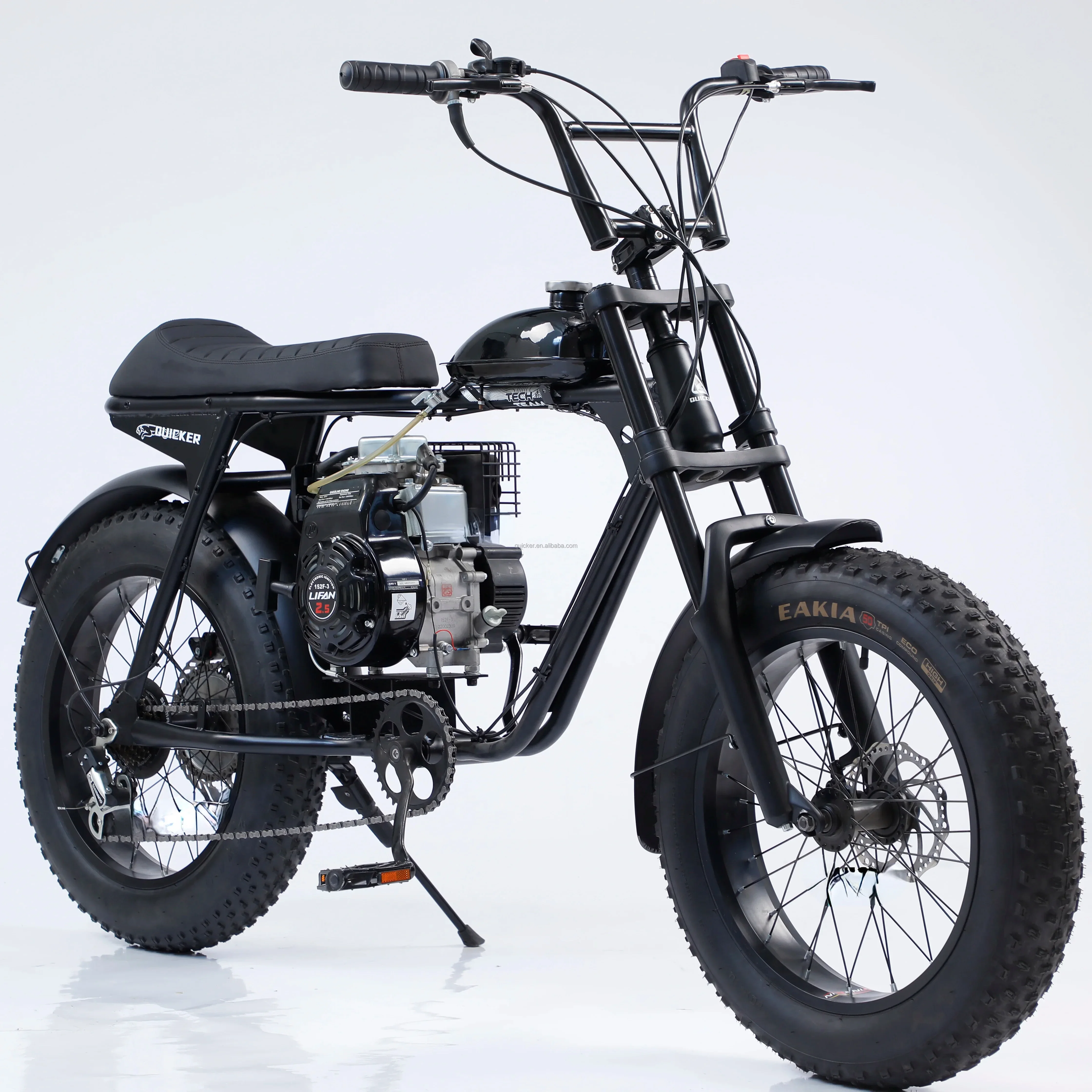 DIY Moped Gas Scooter Disc Brake 2 Stroke 80cc Bicycle Engine Kit Chopper Bike Motor