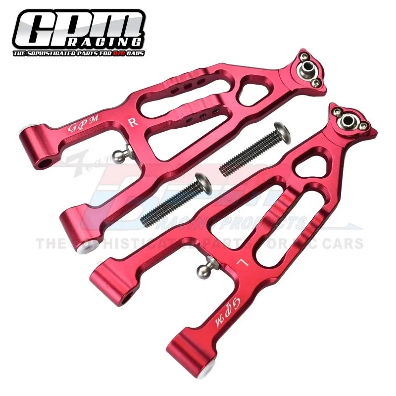 GPM Aluminum Front Lower Suspension Arm LOS234004 For LOSI 1/10 Baja Rey 4WD RTR Remote Control Electric Short Card Desert Card