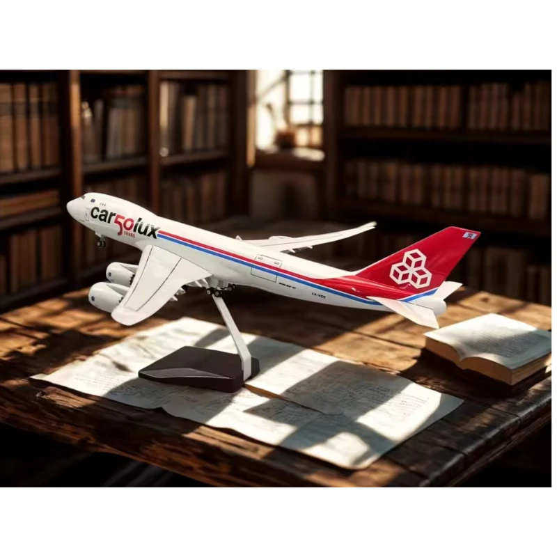 

New 1/160 Scale Luxembourg Cargo 747-8F Cargolux Airplane Freight Transport Diecast Resin Plane Model Toys Collection Display
