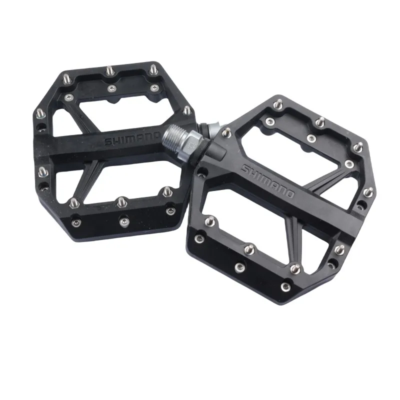 SHIMANO PD-GR400 GR500 Flat Pedal Black/Blue/Red One Pair Bike Pedal For All Mountain Casual Trail Riding Original