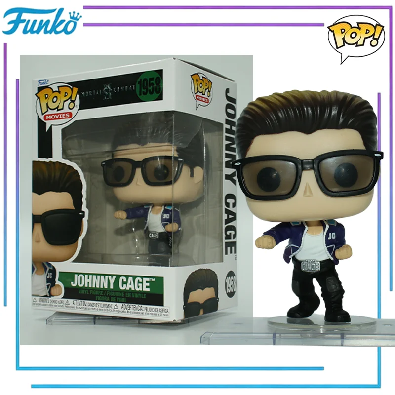 

Фигурка Funko Pop Китана из Mortal Kombat II # 1958 Джонни Кейдж # Коллекционная виниловая фигурка 1959 года, игрушка, подарок, декор для рабочего стола