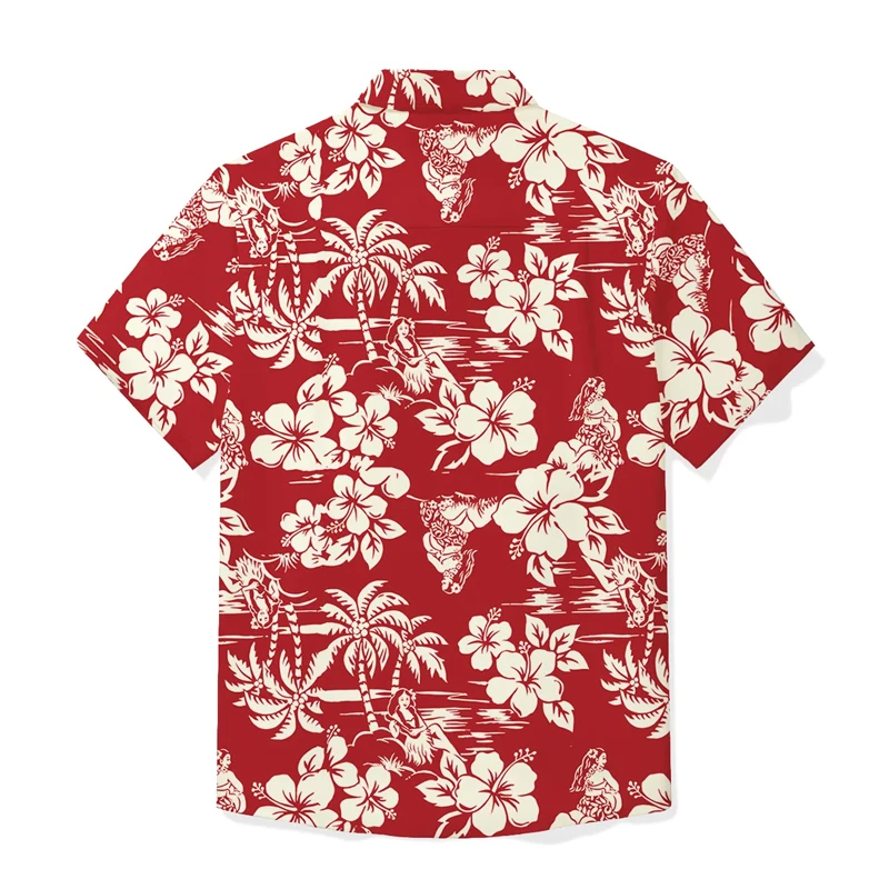 Hawaiian Shirt For Men/Women Unisex Beach Shirts Summer T-Shirt Streetwear Short Sleeve Shirt Oversized Shirt