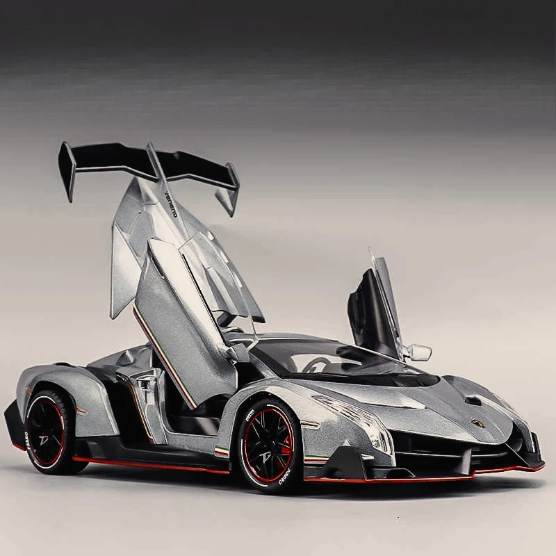 

1:24 Poison Alloy Car Model Simulation Sports Car Racing Bedroom Tabletop Ornament Children's Toys Children's Surprise Gifts