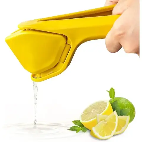 Handheld Lemon Juicer Small Manual Fruit Juicer Citrus Squeezer Folds Flat Design To Save Storage Space and Is Easy To Use