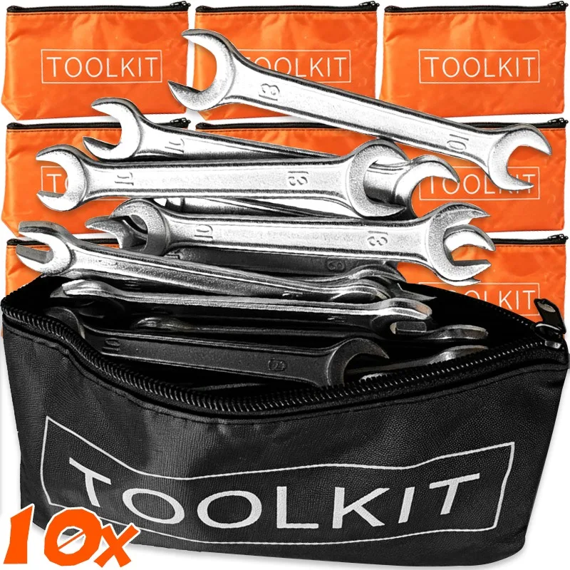 10/1x Multi-function Tool Storage Bags Waterproof Portable Hardware Toolkits Zipper Bag Oxford Cloth Waterproof Organizers