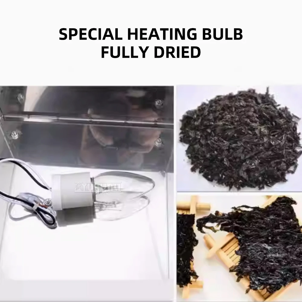 Food Oven Sushi Seaweed Nori Dryer, Stainless Steel Bulb Box,Moisture Proof Dry Cabinet