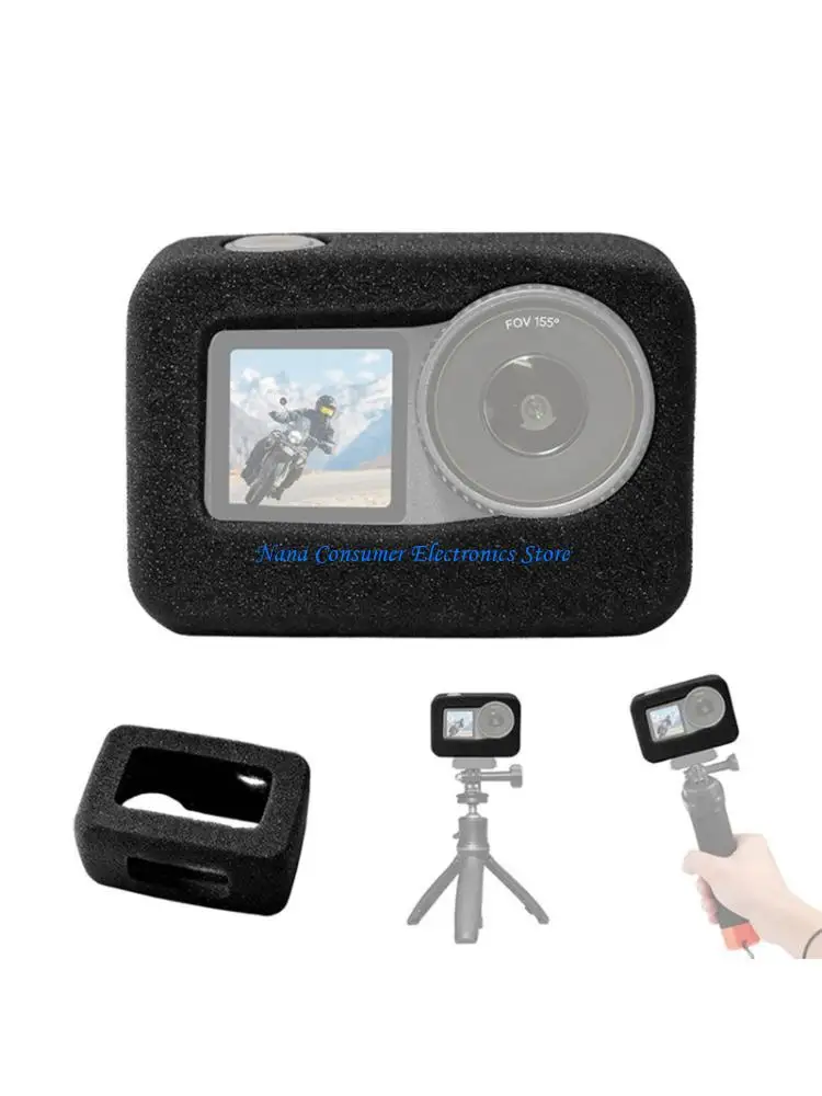 G7NE Elastics Foam Windshield Cover for Action 6 Sports Camera Blocks