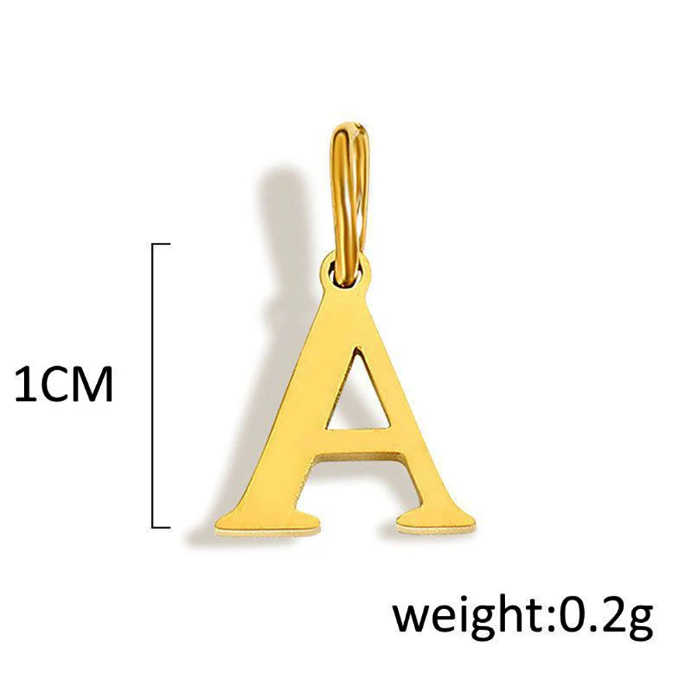 Wholesale 4pcs/lot Stainless Steel 26 Letters Pendants A-Z Alphabet DIY Women Fashion Necklace Jewelry Accessories view 6