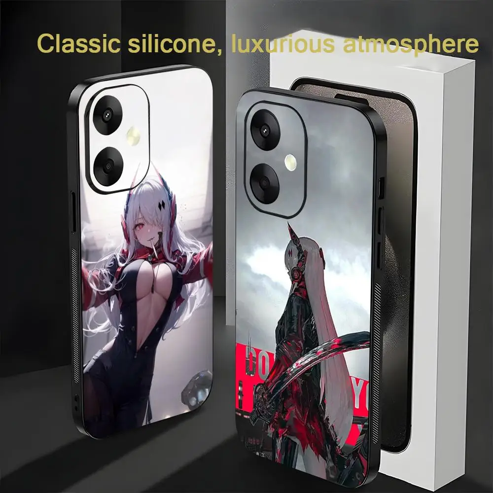 Phone Punishing Case For Xiaomi Redmi 14C 13C 12C Note15 14 13 12 11 Pro Plus S Soft Black Gray Popular Phone Raven Cover