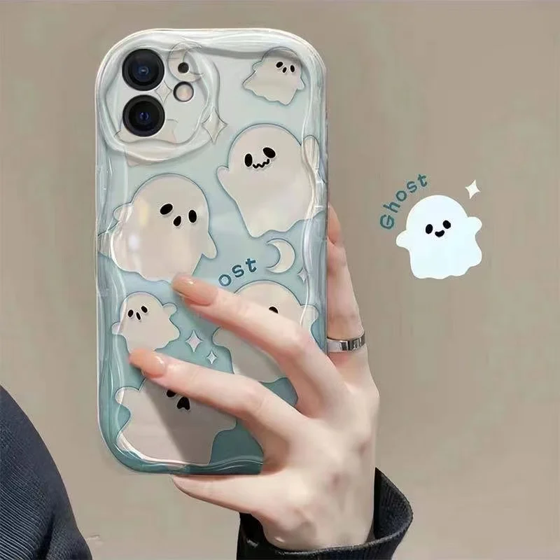 Angel Ghost Cute TPU Case For Honor X8 X7 X8A X7A X6 X6S X6A X7B X8B X9B X9 9X Honor 20 50 70 90 Lite Magic 4 6 Lite Case Cover