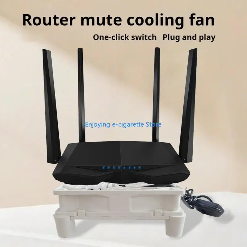 Weißer 120-mm-Kunststoff-USB-Lüfter für Router, DVR, und Heimgeräte Y4QF – Detail 9