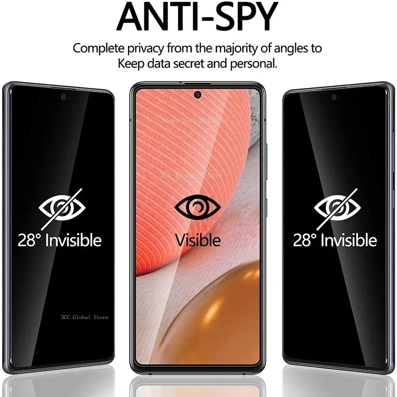 2Pcs Anti-Spy Tempered Glass For Samsung A13 A73 A53 A72 A52 A32 A54 5G Screen Protector For Samsung S10E M12 M32 M52 Privacy