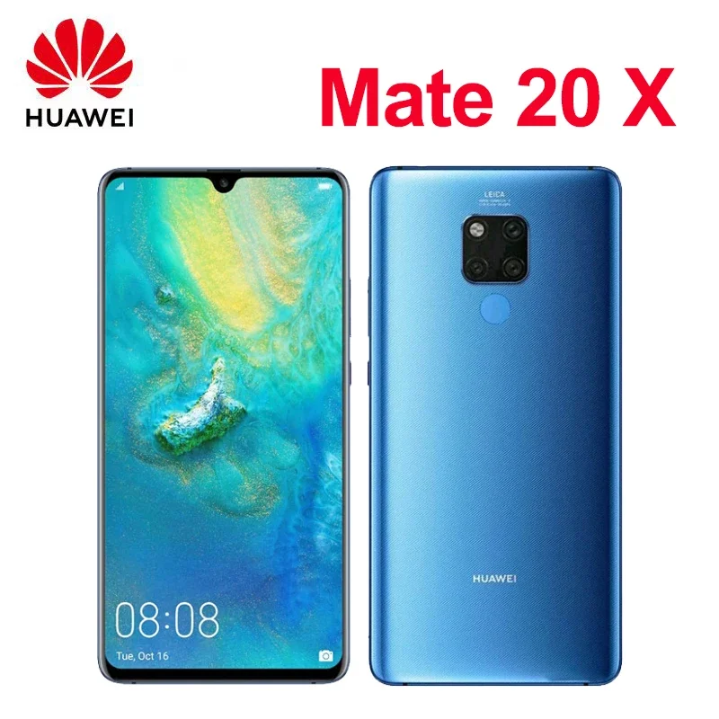 Global,HUAWEI-Mate 20 X,Smartphone Android 5G 4G, 8+256GB ROM,7.2 inch 40MP+24MP Camera Mobile phones,Dual SIM,Google Play Store