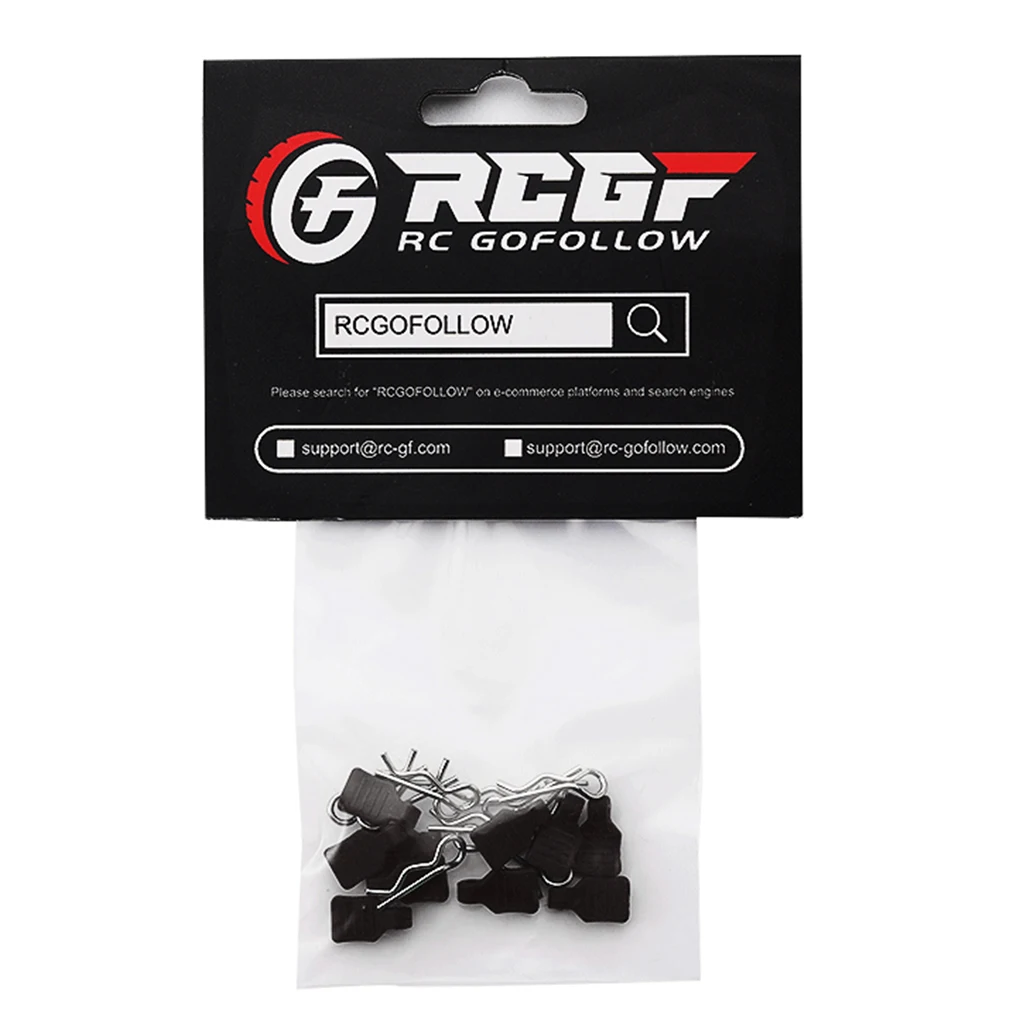 RCGOFOLLOW 10x Steel Thickened Body Clip For 1/24 Rc Body Clip Axial Scx24 RC Car Part RC Car Accessories Replacement Parts