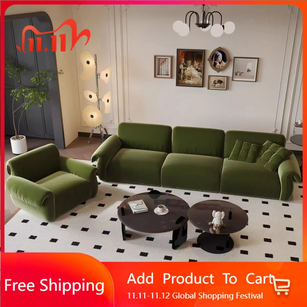 

French Retro Sofas Cream Style Luxury Living Room Modern Salon Sofas Reception Creative Gaming Romantic Divano Home Furniture