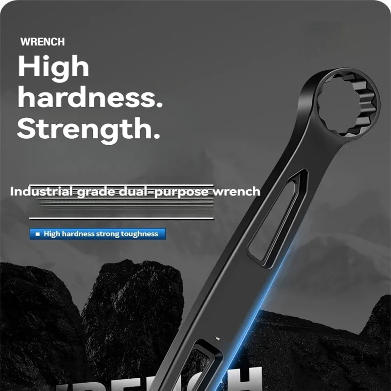 Electrical opening plum blossom dual-use wrench, industrial grade manual complete set, double headed plum blossom opening wrench