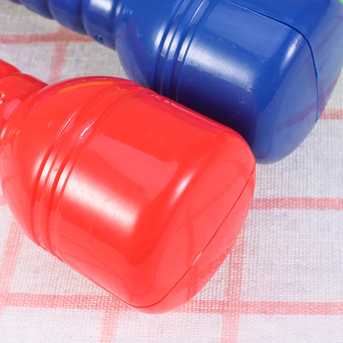 

8Pcs Plastic Dumbbells Ergonomic Smooth Surface Exercise Small Barbells Hand Bar for Kindergarten Workout