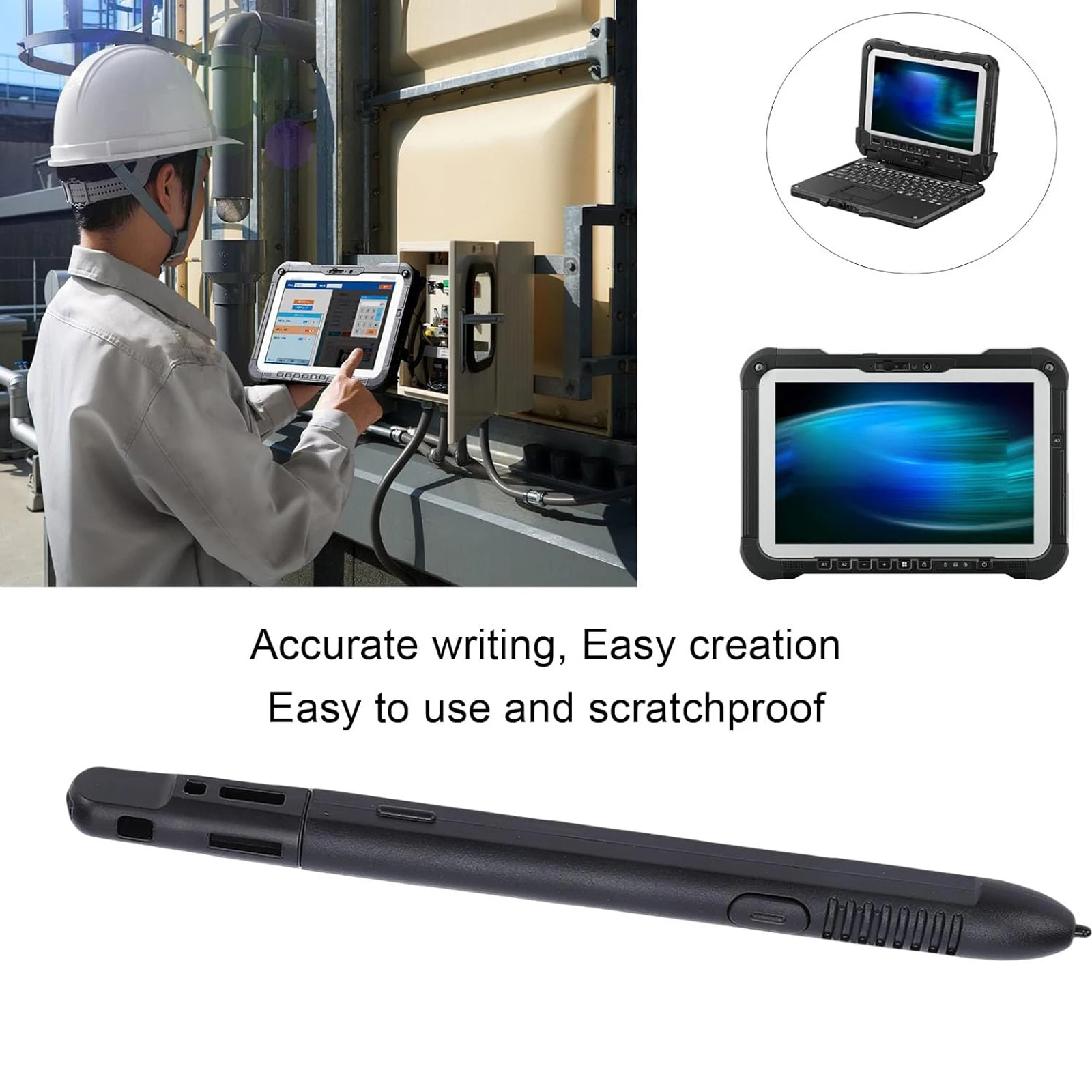 Tablet Stylus for FZ G2, High Precision and Sensitivity, IP65 Water Proof, 5 x Pen Nibs, 1 x Clamp