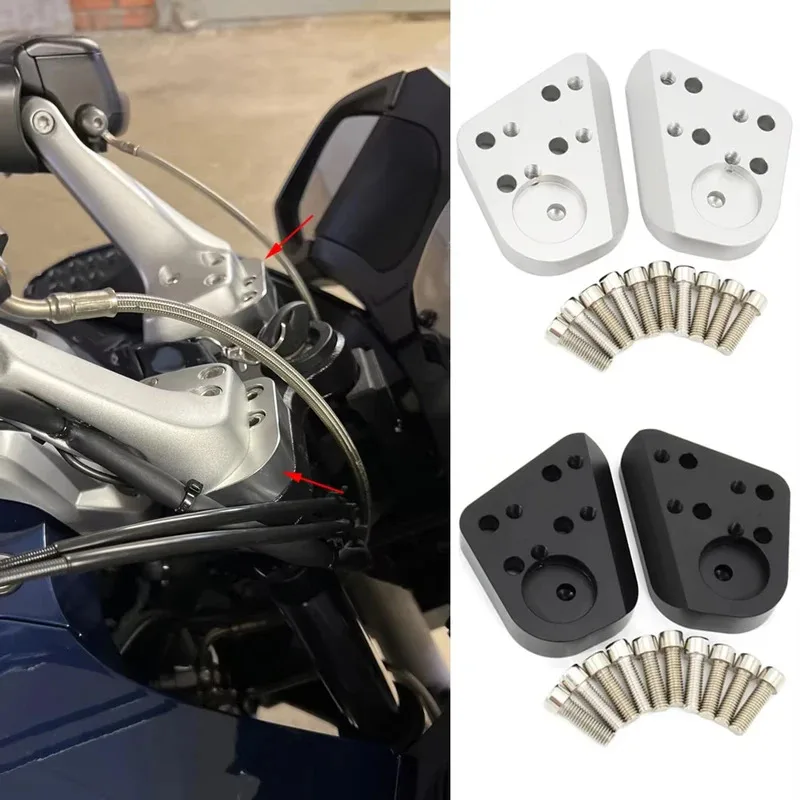Silver Handlebar Riser for BMW R1200RT R1150RT R1100RT R1100R R1150R R 1100 1150 1200 RT R Motorcycle Accessories Parts