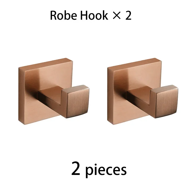Geborsteld roségouden handdoekenrek, badjashaak, badkamerbeslagaccessoires