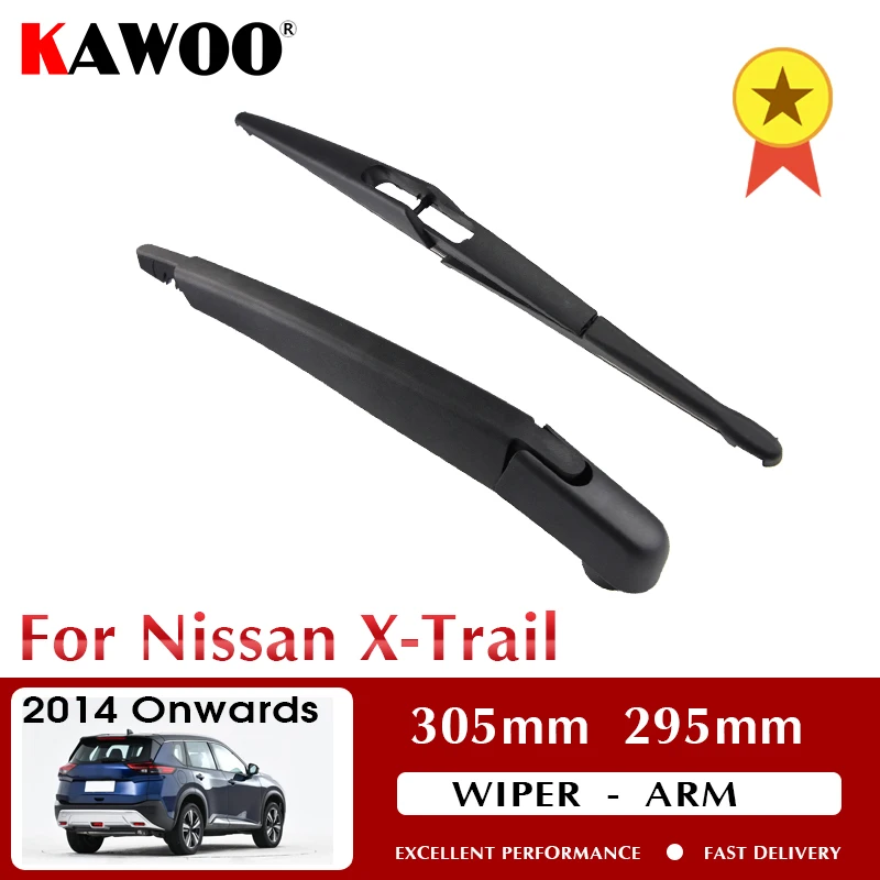 

KAWOO Car Rear Wiper Blade Blades Back Window Wipers Arm For Nissan X-Trail Hatchback 2014 Onwards 305mm Windscreen Wiper