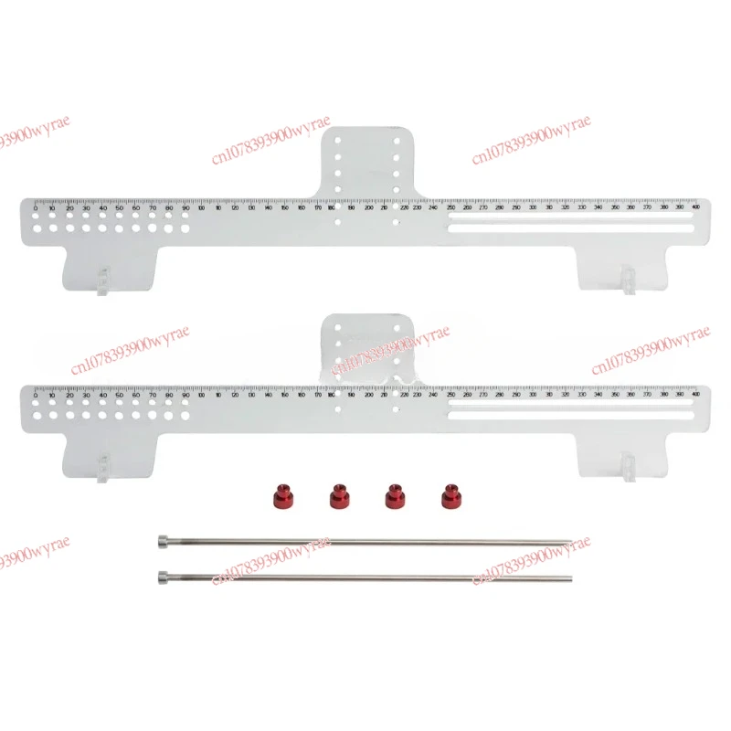 Adjustable wheelbase measurement tool maintenance rack 1/10 simulation climbing car SCX10 TRX4 acrylic transparent ruler