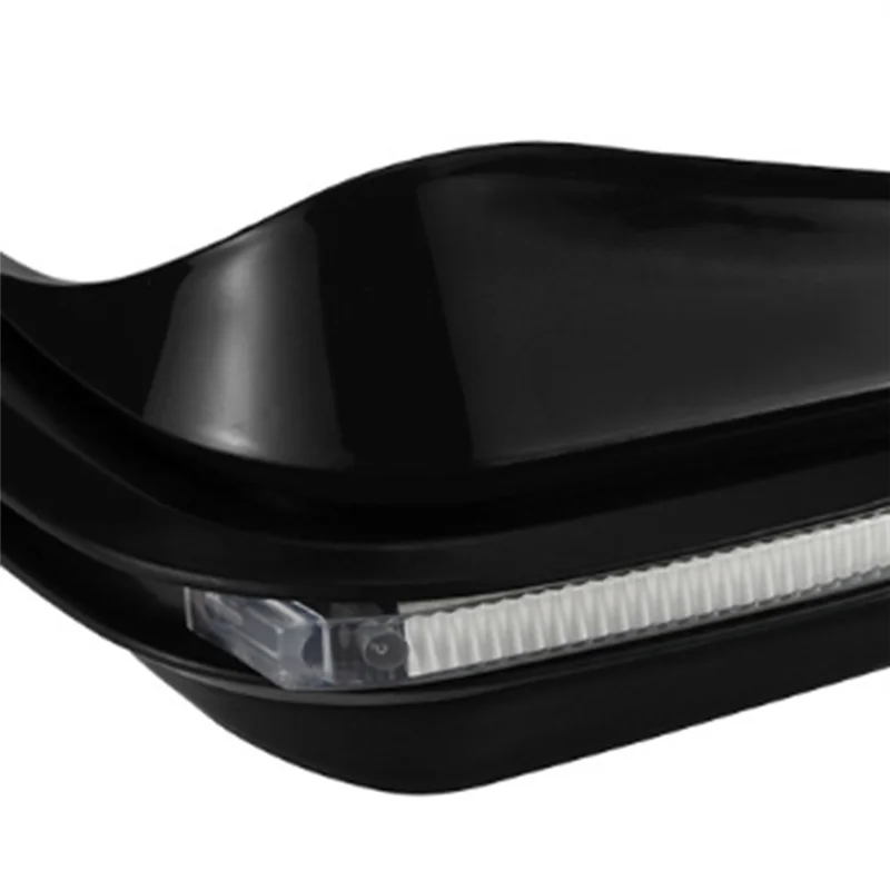 White LED Light Equipped Brake Lever Guard For Motorcycle Hand Guard Windproof Hand Shield Protector Accessory