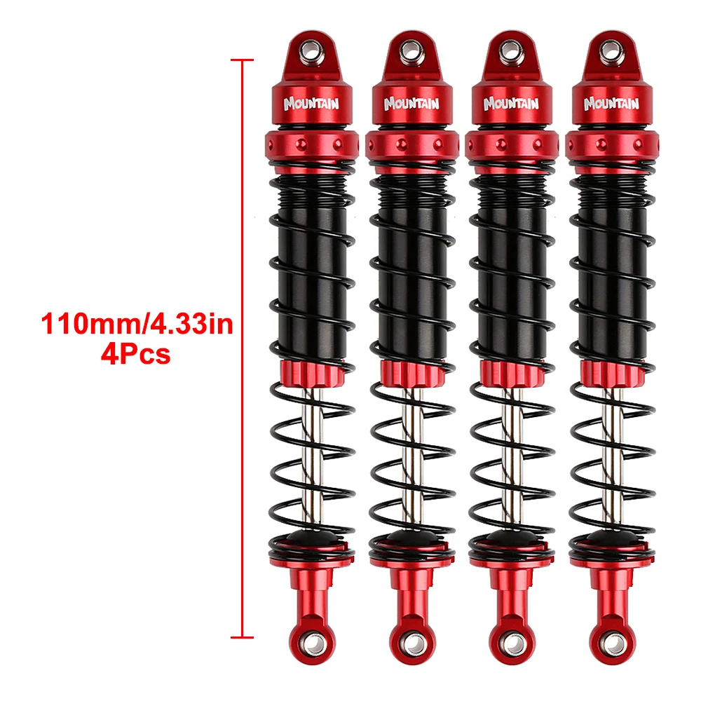 INJORA Aluminium Schokdemper 90/100/110/120mm Demper Voor 1/10 RC Crawler Auto Axiale SCX10 90046 Capra AXI 231017   TRX-4 Gen8