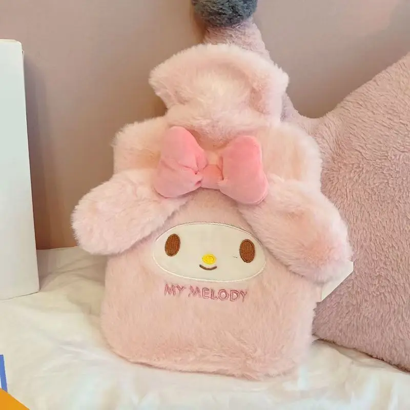 سانريو مرحبا كيتي أفخم جهاز تدفئة محمول حزمة الحرارة لطيف الكرتون أنيمي كورومي بلدي ميلودي قابلة لإعادة الاستخدام التدفئة حقيبة زجاجات الماء الساخن الهدايا