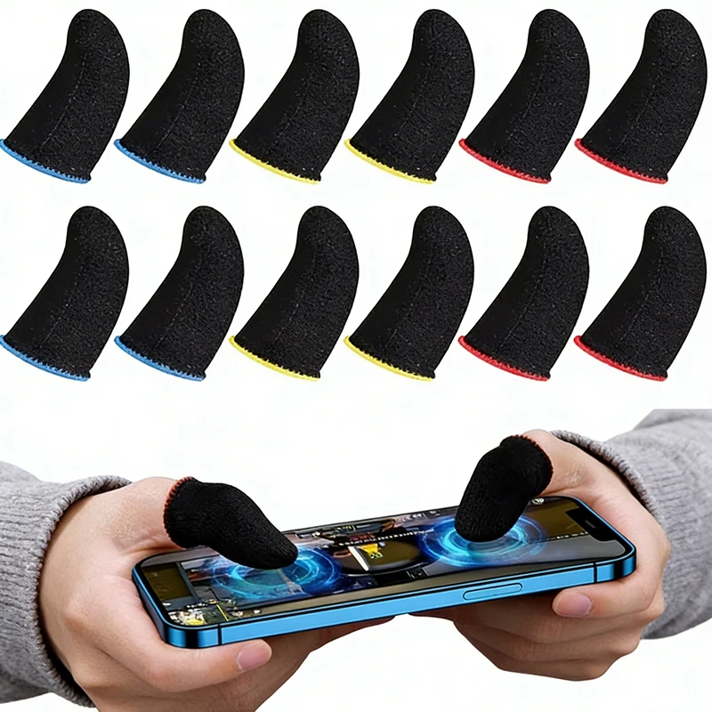 

Gaming Finger Sleeve Breathable Fingertips For PUBG Games Anti-Sweat Touch Screen Finger Cots Cover Sensitive Mobile Touch Glove