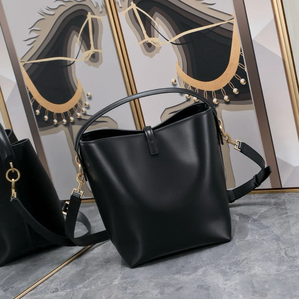 

YS 2024 New Bucket Bag Same Light Luxury Crossbody Shoulder Handbag