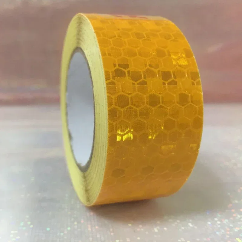 25mm x 5m Safety Mark Reflective Tape Stickers Car-Styling Self Adhesive Warning Tape Automobiles Motorcycle Reflective Material