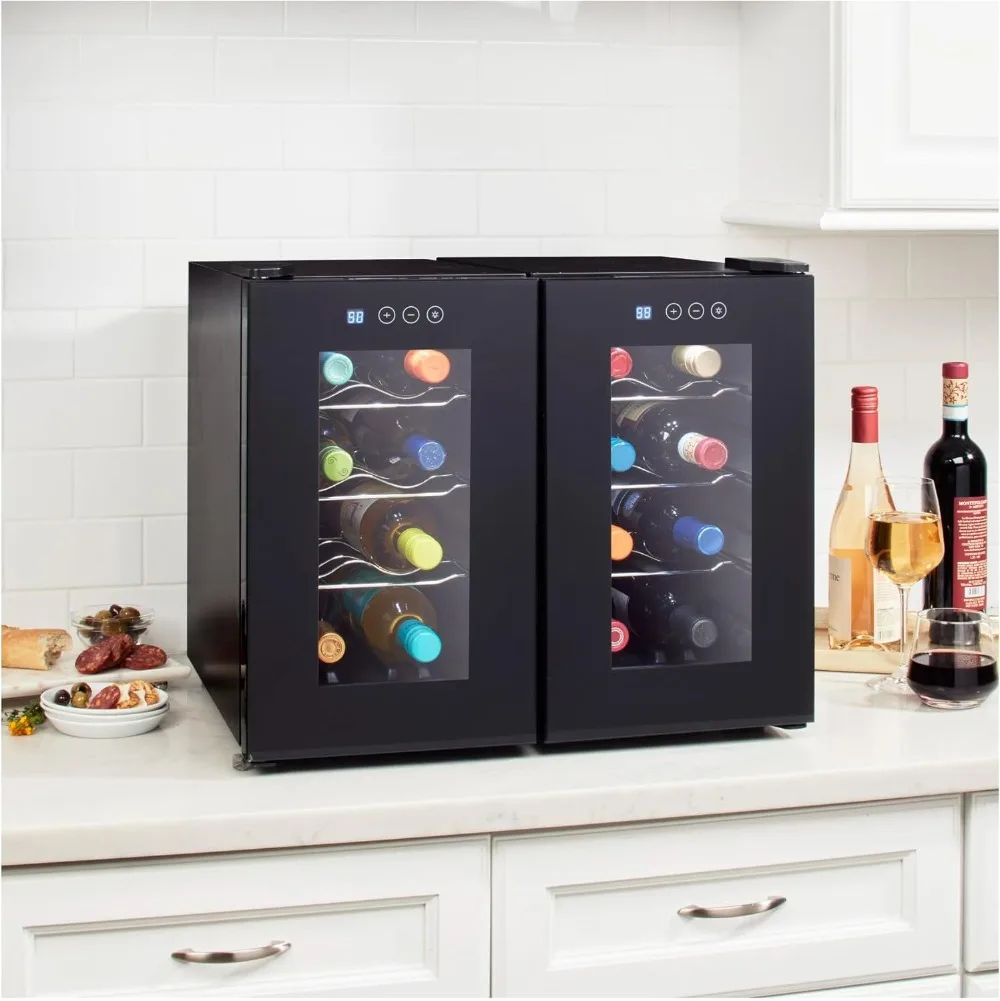 Cuisinart Private Reserve Dual 16-Flaschen-Set Weinkeller, Schwarz