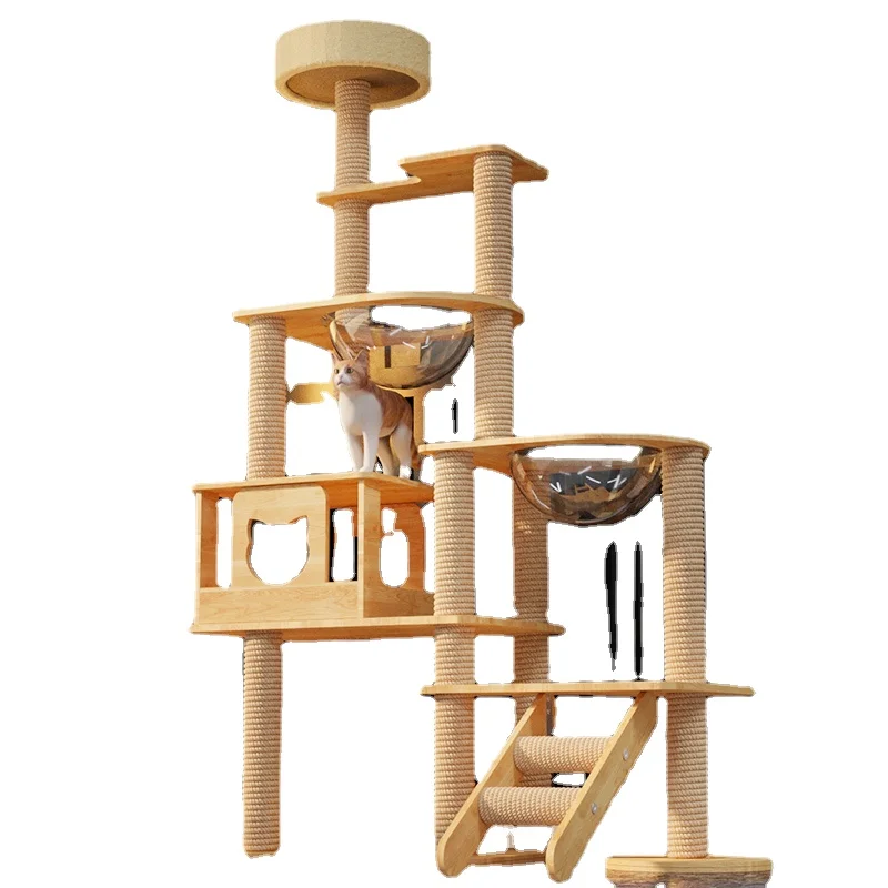 Integrated Cat Scratch Board Cat Climbing Frame Sub Does Not Cover an Area of Space Capsule Tongtianzhu Large Cat Scratch Trees