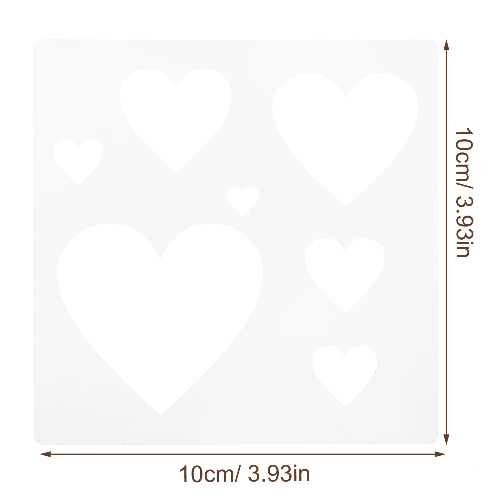 Heart Hollow Template Holiday Stencil Decor Stencils for Crafts Kids Wood Love Small Shaped Supplies